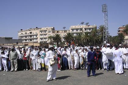 Ritual and religious music. Celebration of Meskel - Asmara Eritrea.