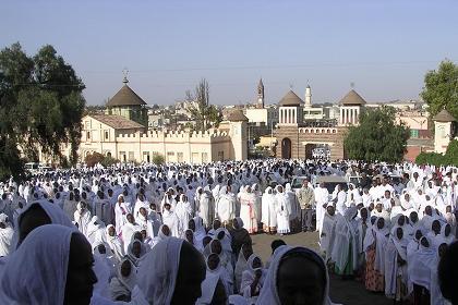 Compound of the Nda Mariam Orthodox Cathedral  - Asmara Eritrea.
