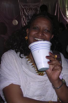 Enjoying the Suwa at the wedding party (day 2) - Asmara Eritrea.