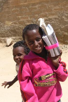 Children going to school - Keren Eritrea.
