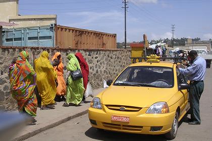 Taxi at the Massawa bus terminal - Asmara Eritrea.