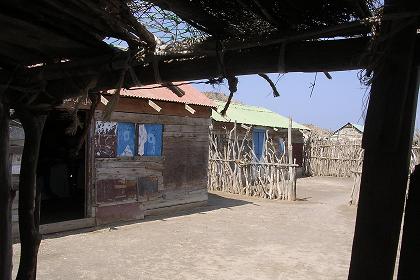 Traditional houses - Dissei Island Eritrea.