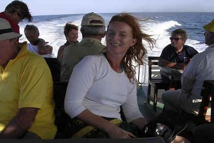 Full speed cruising between the Dahlak Islands.