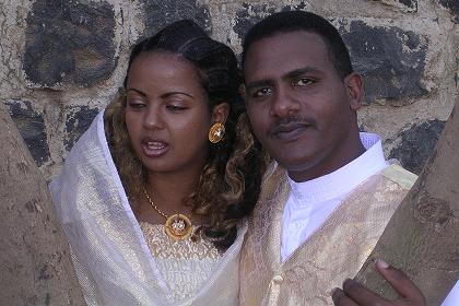 Just married couple - Gheza Banda Asmara Eritrea.
