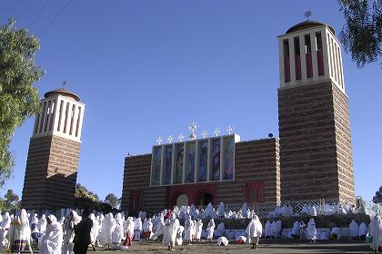 Celebration of Nigdet (Santa Mariam) at the Coptic Cathedral in Asmara.