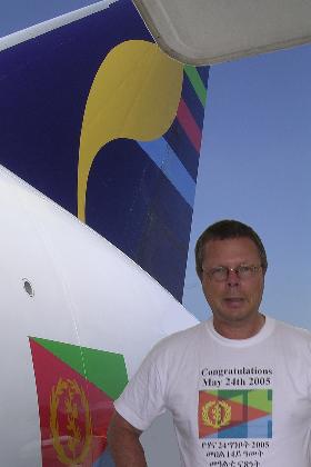 Hans at Milano Malpensa.