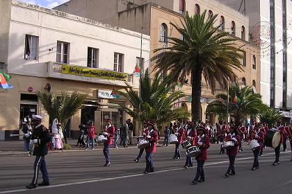 Marching band - Harnet Avenue - Asmara Eritrea.