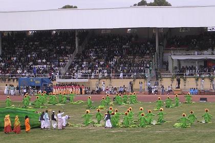 "Ear of Corn", a musical in Asmara Stadium on 24/05/2005.