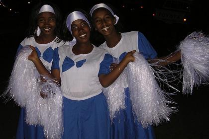 Three of the 1500 show girls - Asmara Eritrea.