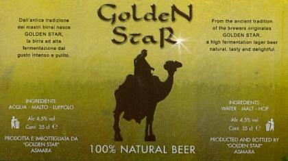 Golden Star - a high fermentation lager beer - natural, tasty and delightful.