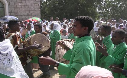 Music and dance - Festival of Mariam Dearit - Keren Eritrea.