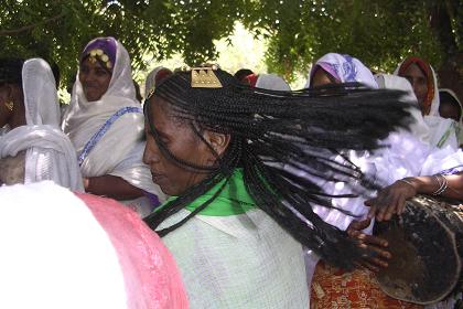 Woman dancing - Festival of Mariam Dearit - Keren Eritrea.