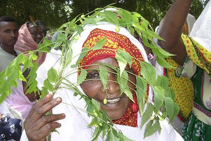 Woman dancing - Festival of Mariam Dearit - Keren Eritrea.