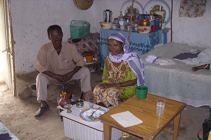Tsehaye and his wife Tekisti - Barentu Eritrea.
