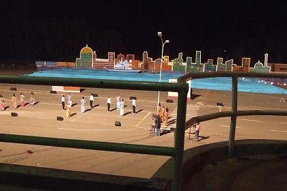 Singers at the evening show - Bathi Meskerem Square Asmara Eritrea.