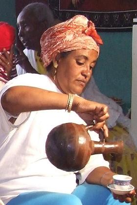 Freweini's coffee ceremony - Sembel Asmara Eritrea.