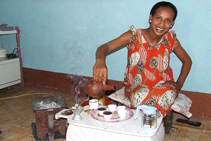 Tarig's coffee ceremony - Keren Eritrea.