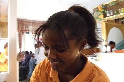 Merhawit (waitress) - Keren Eritrea.