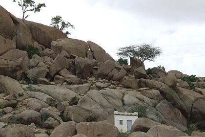 Rough landscape around Elabered Eritrea.