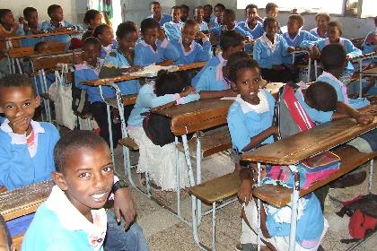 One of the classrooms of the Faith Mission School - Keren Eritrea.