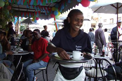 Waitress of Pasticeria Moderna.