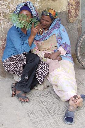 Women hiding for the camera - Asmara Eritrea.