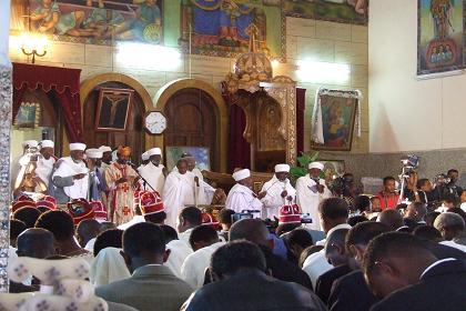 Nda Mariam Coptic Church (interior) - Asmara Eritrea.