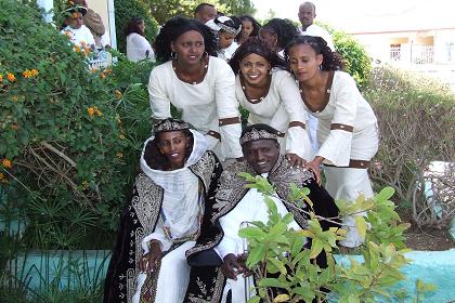 Gorzit & Teglu and the brides maids.