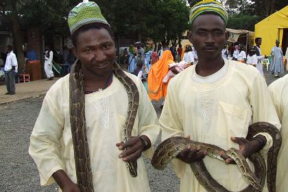 Dancing with the snakes - Festival Eritrea 2006 - Expo Asmara Eritrea.