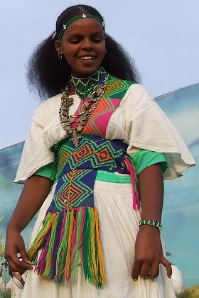 Tigrinya woman dancing - Festival Eritrea 2006 - Asmara Eritrea.