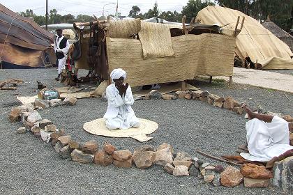 Traditional dwelling - Festival Eritrea 2006 - Asmara Eritrea.