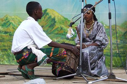 Afar singer - Festival Eritrea 2006 - Asmara Eritrea.