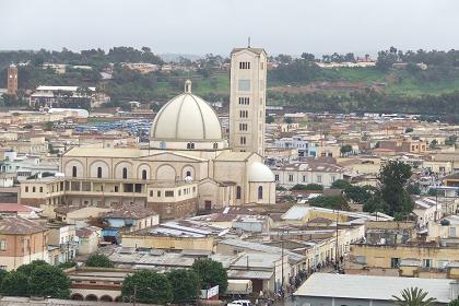 View over Asmara from the Cathedral bell tower.