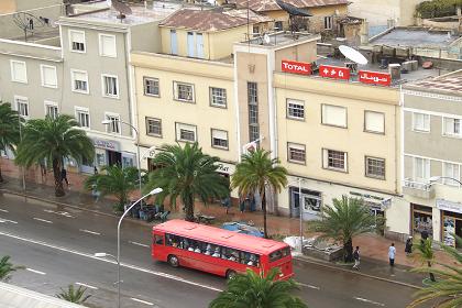 View over Harnet Avenue from the Cathedral bell tower - Asmara Eritrea.