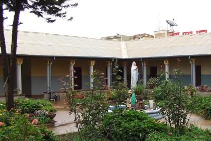 Monastery garden - Catholic Cathedral Asmara Eritrea.
