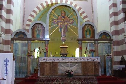 San Francesco Catholic Church (interior) - Asmara Eritrea.