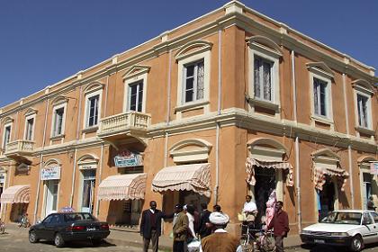 Shops and apartments - Keren Street Asmara Eritrea.