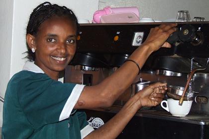 Lettina, Cathedral snack bar - Asmara Eritrea.