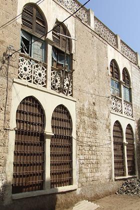 Traditional houses - Batse port district Massawa Eritrea.