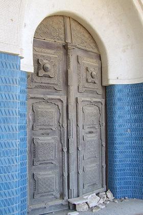 Carved doors of the former imperial palace - Massawa Eritrea.