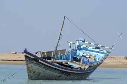 Beached houri - Dahlak Kebir Eritrea.