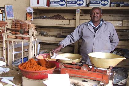 Small spices shop - Edaga Arbi Asmara Eritrea.