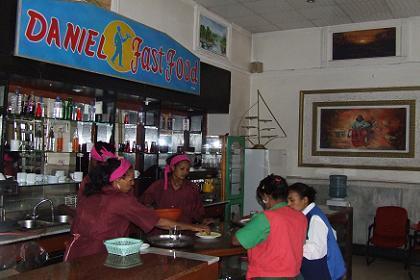 Daniel Fastfood Restaurant - Harnet Avenue Asmara Eritrea.