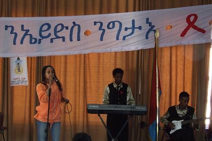 Conclusion ceremony of HIV/AIDS days in the ENCC offices - Denden Street Asmara Eritrea.