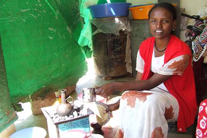 Mebrehit's coffee ceremony - Mai Habar Eritrea.