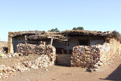 Hidmo (traditional dwelling) - Mai Nefhi Eritrea.