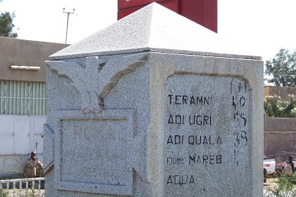 Italian signpost - Bloko Godaif Asmara Eritrea.