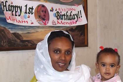 Celebration of the 1st birthday of Miriam Mengis - Asmara Eritrea.