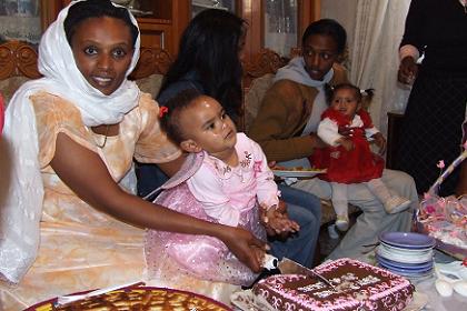 Celebration of the 1st birthday of Miriam Mengis - Asmara Eritrea.
