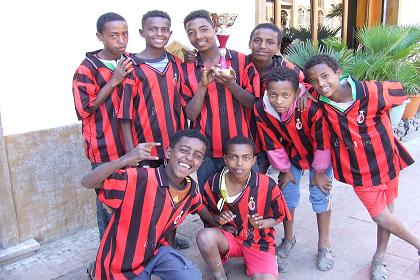 Football team - Harnet Avenue Asmara Eritrea.